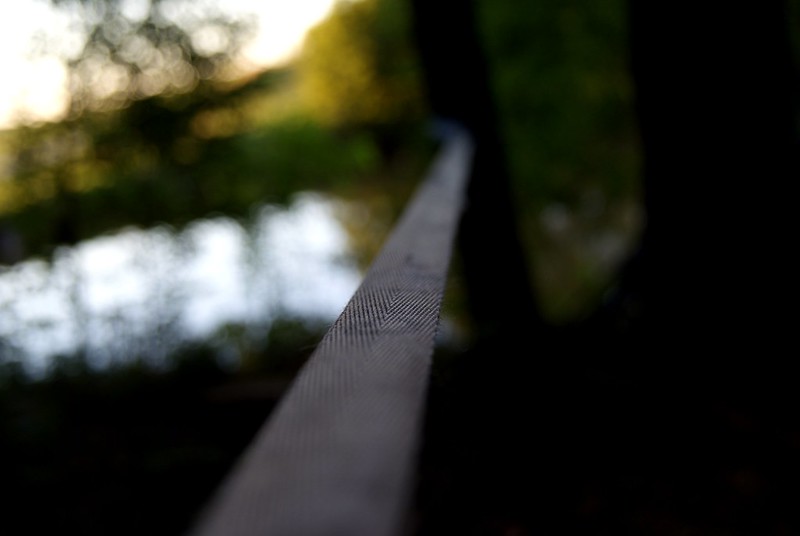 "slackline" by michael pollak is licensed under CC BY 2.0